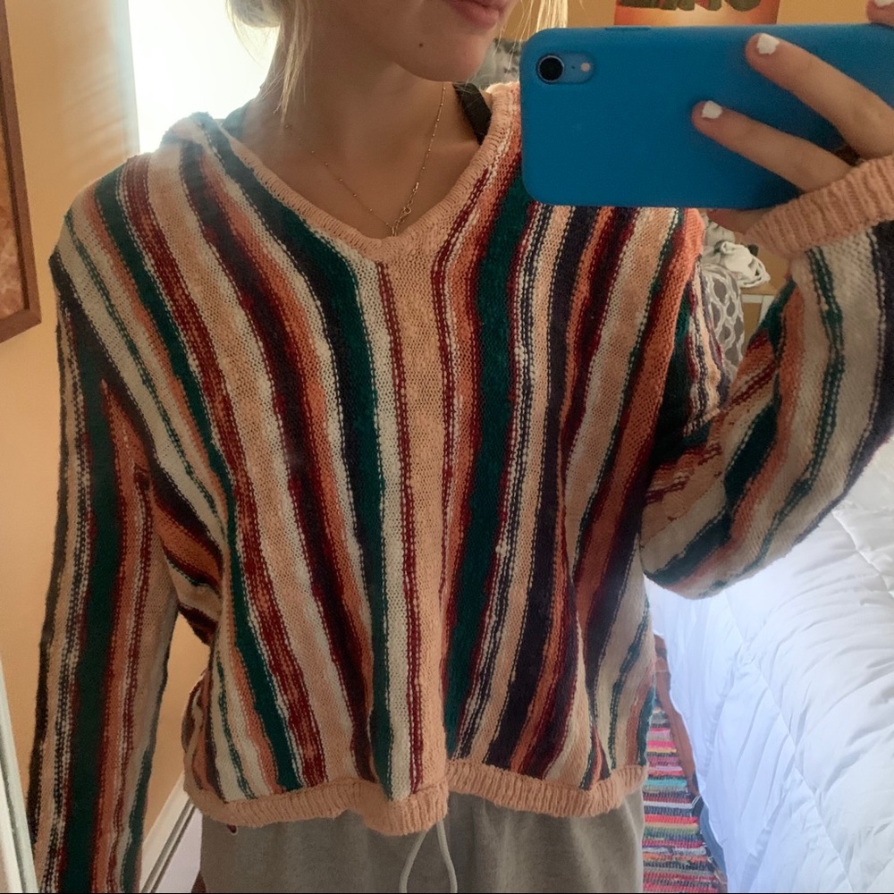 Roxy Beachy Patterned Hoodie - image 1